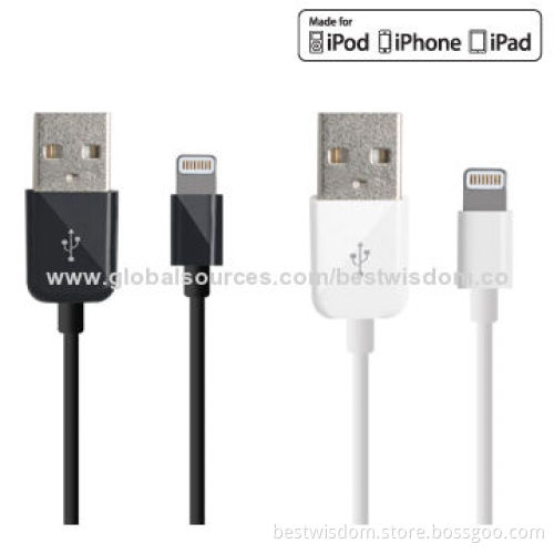 Reversible Lightning to USB Cables for iPhone/iPad or iPod, 1.0m Length, MFI